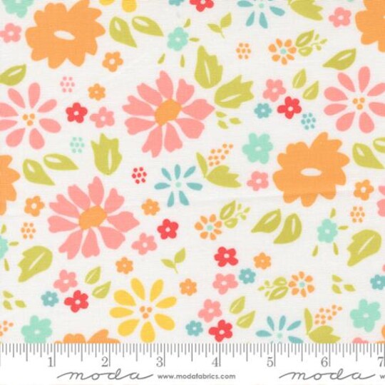 Fabric Moda Cloud Wildflower Delightfully Yours by the Quarter Yard 37700-11